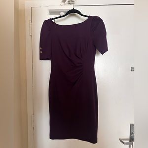 DKNY Purple Short Sleeve Dress - Size 2
